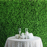 11 Sq ft. Artificial Baby Green Boxwood Hedge Garden Wall Backdrop Mat - 4 Panels