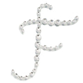 12 Pack 1.5" Clear Rhinestone Monogram Letter Jewel Sticker Self Adhesive DIY Diamond Decor - F