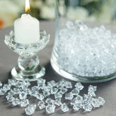 400 Pcs Acrylic Ice Bead Vase Fillers Mini Clear - Chic DIY Craft Crystals for Wedding Centerpieces & Table Styling
