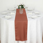 Polyester 12"x108" Table Runner Terracotta (Rust) - Durable & Wrinkle-Resistant Table Decor