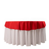 Scuba Round 70" Tablecloth Red - Wrinkle Free & Stain Resistant Table Cover
