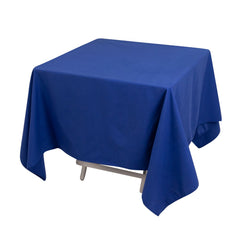 Cotton Blend 70"x70" Square Tablecloth Royal Blue - Wrinkle-Resistant Fabric Table Cover