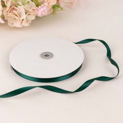 100 Yards 3/8" Hunter Emerald Green Single Face Decorative Satin Ribbon