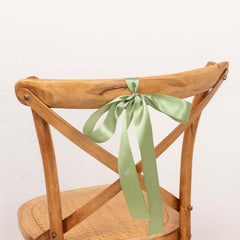 50 Yards 1.5" Sage Green Single Face Decorative Satin Ribbon