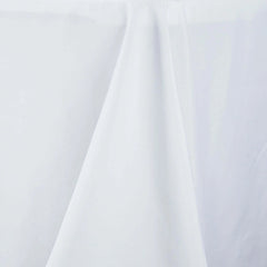 Fire Retardant Premium Polyester 60"x126" Rectangular Tablecloth White - Stylish High-Performance Table Cover for Large Gatherings
