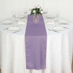 Polyester 12"x108" Table Runner Violet Amethyst - Durable & Wrinkle-Resistant Table Decor