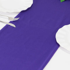 Scuba Polyester 12"x108" Table Runner Purple - Wrinkle-Free Table Linen