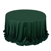 Scuba Round 132" Tablecloth Hunter Emerald Green - Wrinkle Free & Stain Resistant Seamless Table Cover