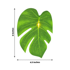 10ft Warm White LED Artificial Tropical Palm Leaf Vine String Lights, Wall Hanging Monstera Leaves Garland