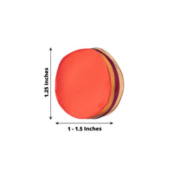 400-Pack Rose Petals Life-Like Flower Confetti Terracotta Mix Matte Silk Round - Decorative Event Table Scatters 2"