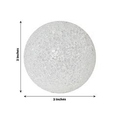 4-Pack LED Mini Light Globes Color Changing - Battery Operated Ball Centerpiece Fillers 3"