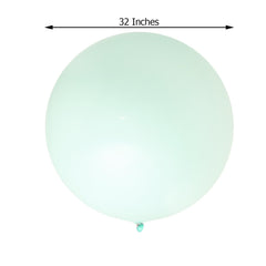 2 Pack 32" Large Matte Pastel Seafoam Helium or Air Latex Balloons