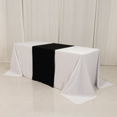 Wide Premium Polyester 24"x72" Table Runner Black - Sublimation Printable Banner