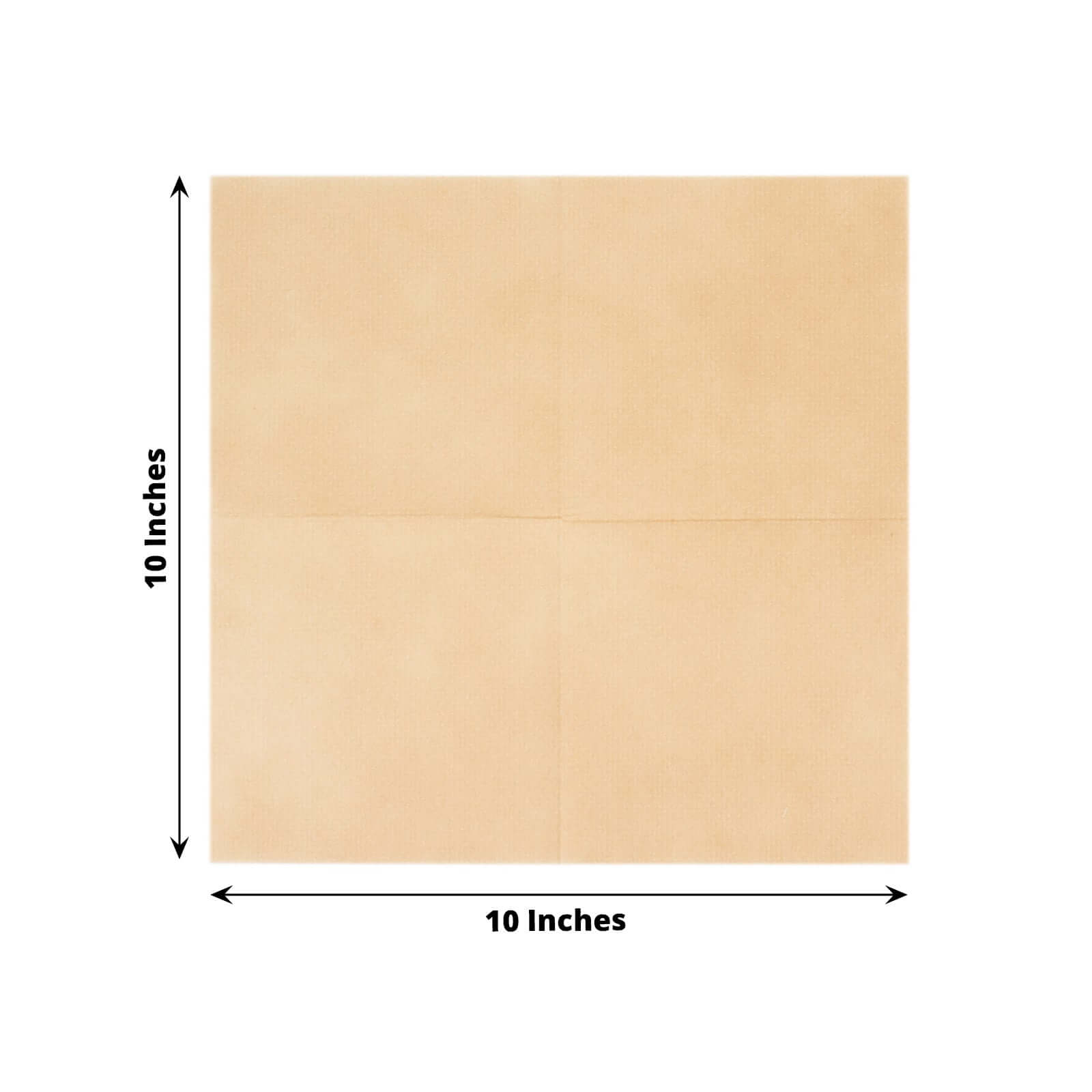 20 Pack Linen-Like Paper 5"x5" Napkins Natural - Highly Absorbent Airlaid Napkins