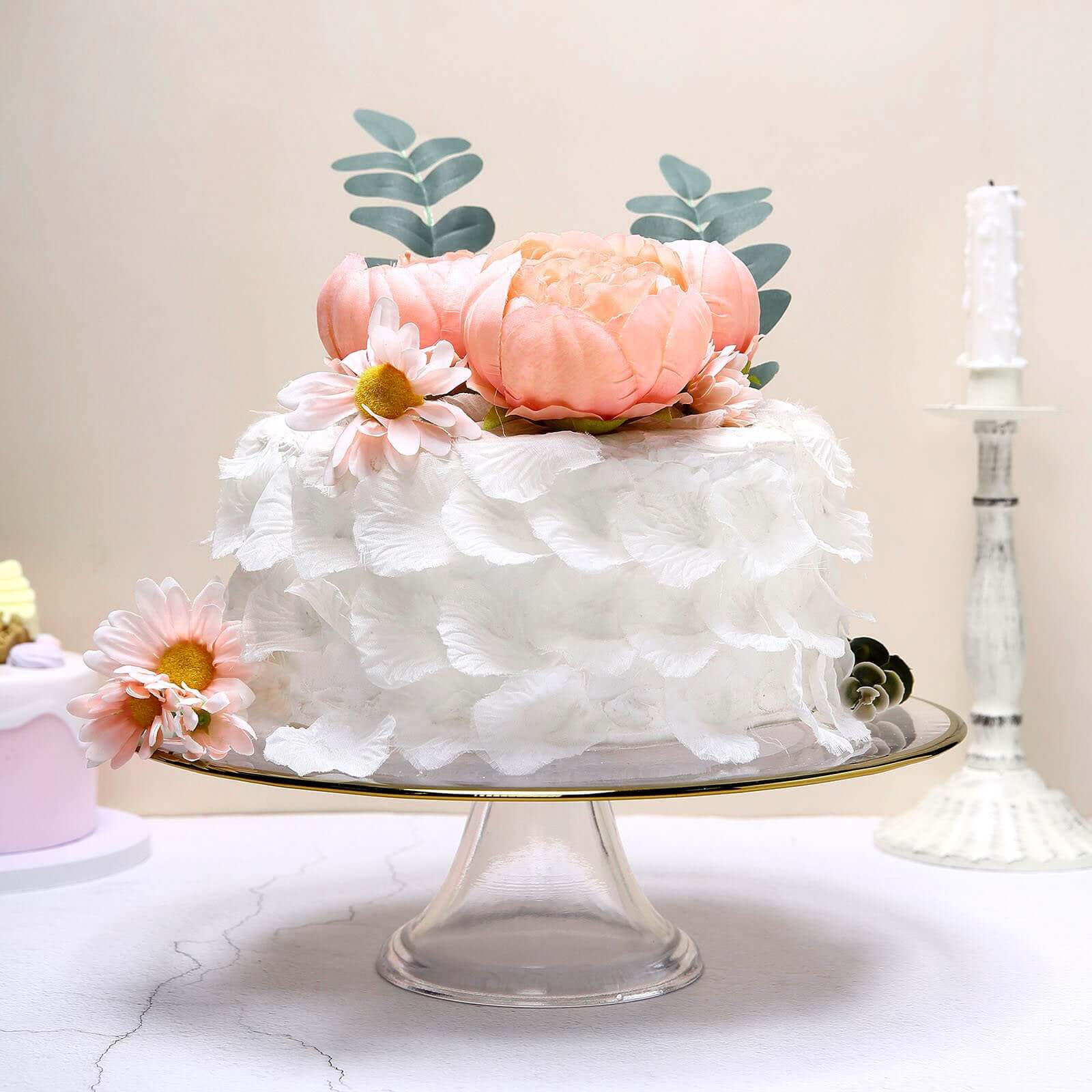 10-Pack Artificial Peony Flower Heads Peach - Versatile Faux Craft Flowers for DIY Event Styling Scrapbooking & Floral Arrangements 3"