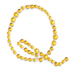 12 Pack 1.5" Gold Rhinestone Monogram Letter Jewel Sticker Self Adhesive DIY Diamond Decor - Q