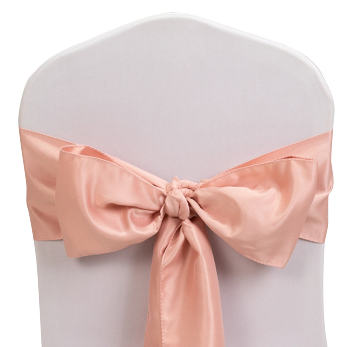 5 Pack Lamour Satin 6"x106" Chair Sashes Dusty Rose - Stylish Reusable Decorative Bows