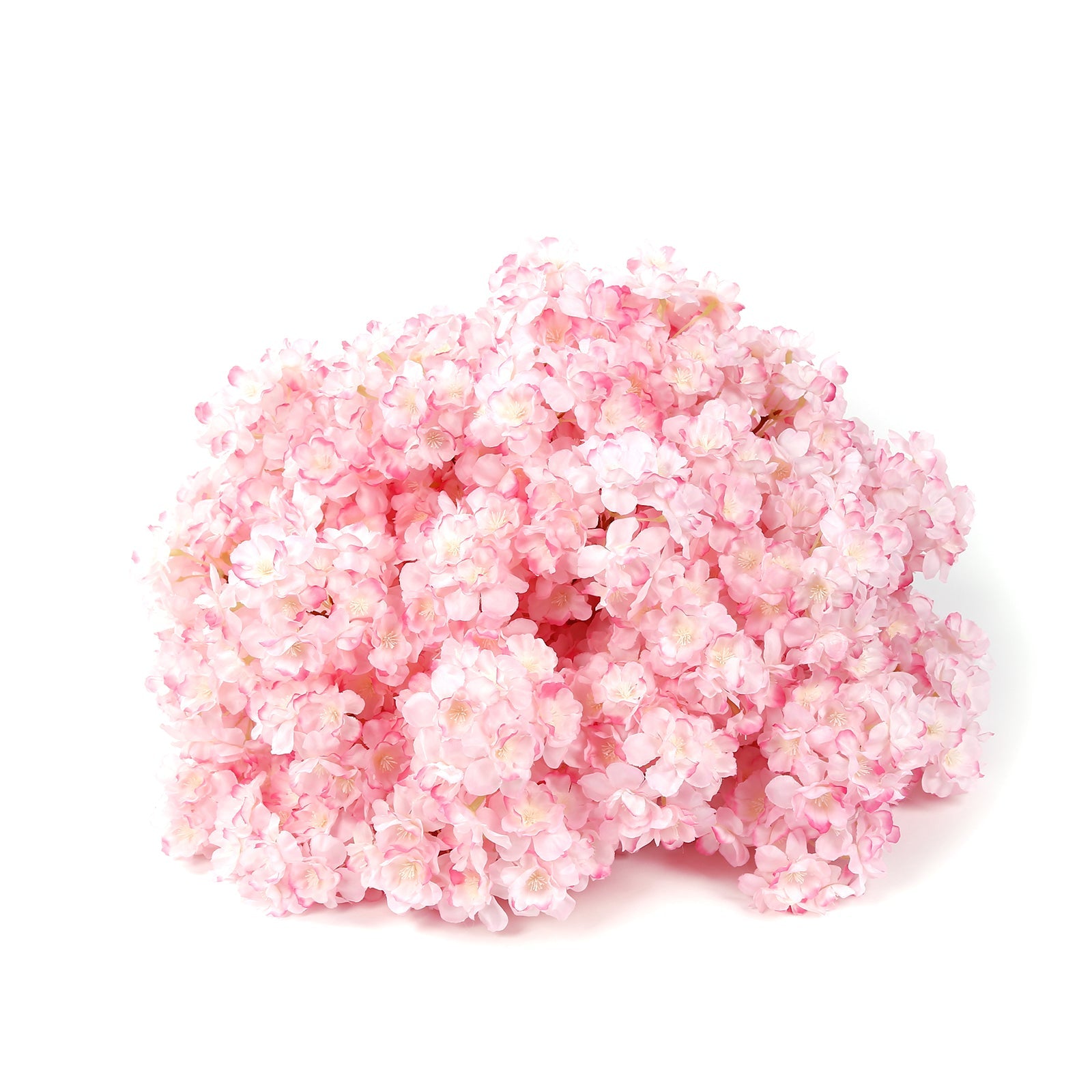 20" Pre-Arranged Artificial Cherry Blossom Centerpiece, Blush Silk Flower Ball Arrangement for Wedding & Event Tables