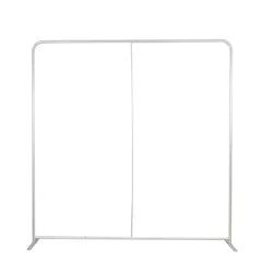 Pillowcase Backdrop Stand in Aluminum 8ft x 8ft – Portable Rounded Corner Tension Fabric Pillowcase Display Stand for Exhibits & Photography