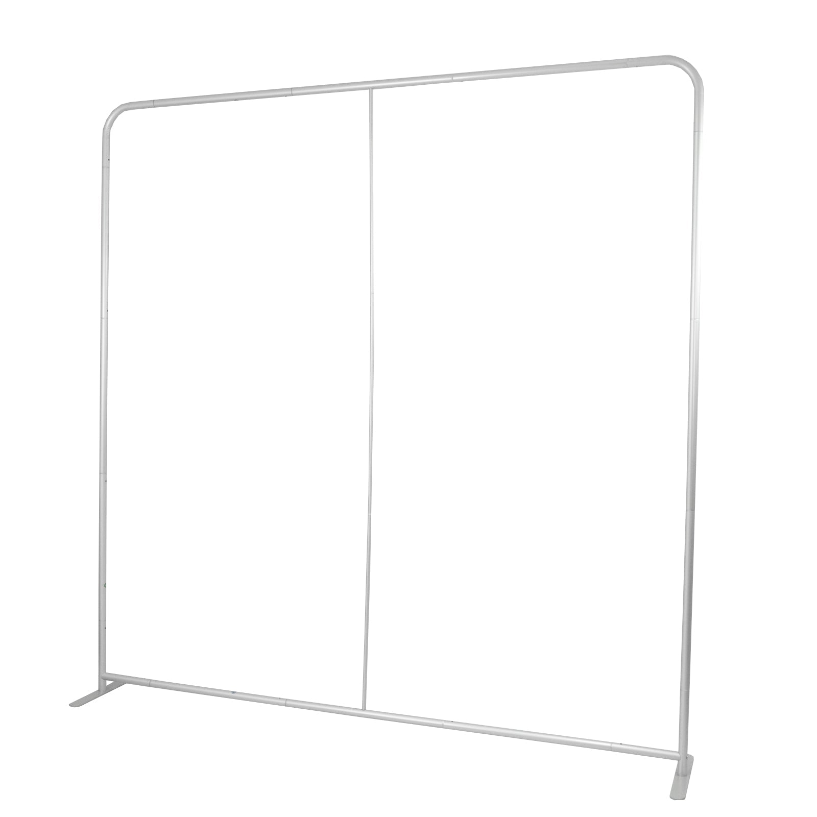 Pillowcase Backdrop Stand in Aluminum 8ft x 8ft – Portable Rounded Corner Tension Fabric Pillowcase Display Stand for Exhibits & Photography