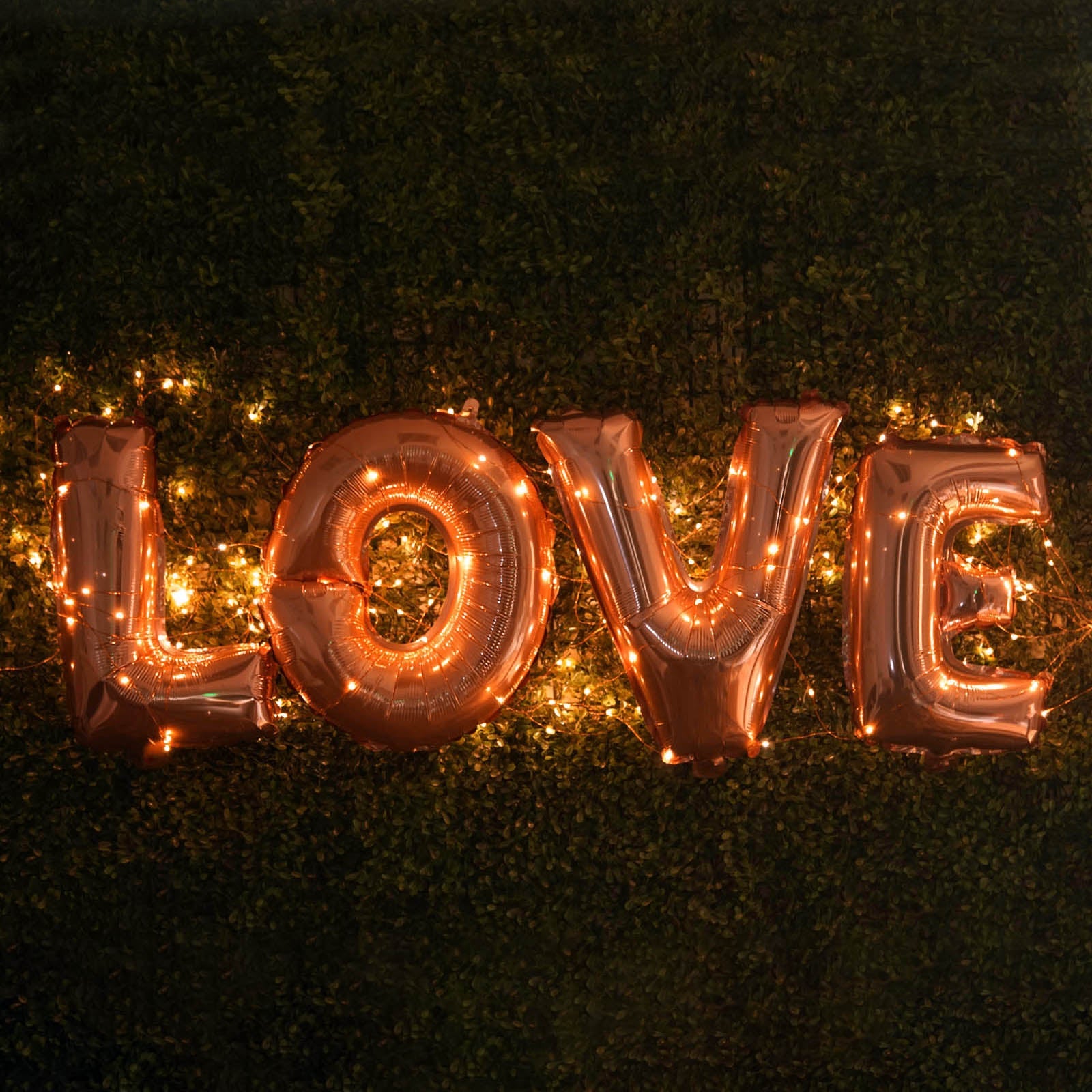 16" Metallic Rose Gold Mylar Foil Letter Balloons - Q