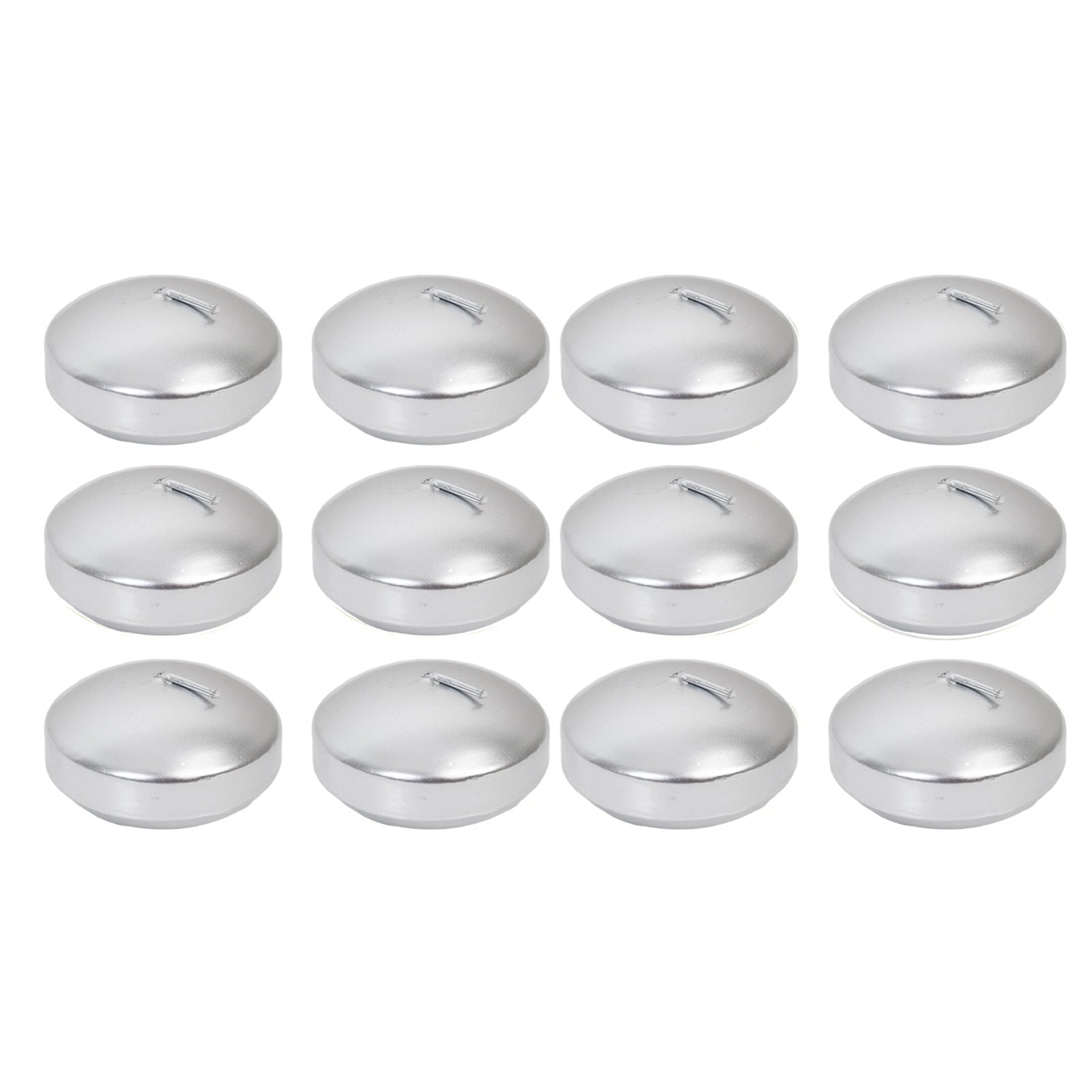 12 Pack 3" Silver Floating Candles, Unscented Dripless Wax Discs for Centerpieces