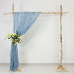 Dusty Blue Sheer Backdrop Drape – 5ft x 14ft Wedding Arch & Ceiling Decor Panel, Wrinkle Free with Soft Shimmer