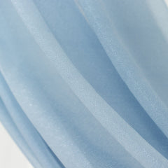 Dusty Blue Sheer Backdrop Drape – 5ft x 14ft Wedding Arch & Ceiling Decor Panel, Wrinkle Free with Soft Shimmer