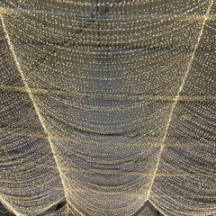 LED Curtain Fairy Lights 10ft x 40ft – Warm White 1200 LED Plug-In String Lights, 8 Modes, End-to-End Connectable, Indoor/Outdoor Use