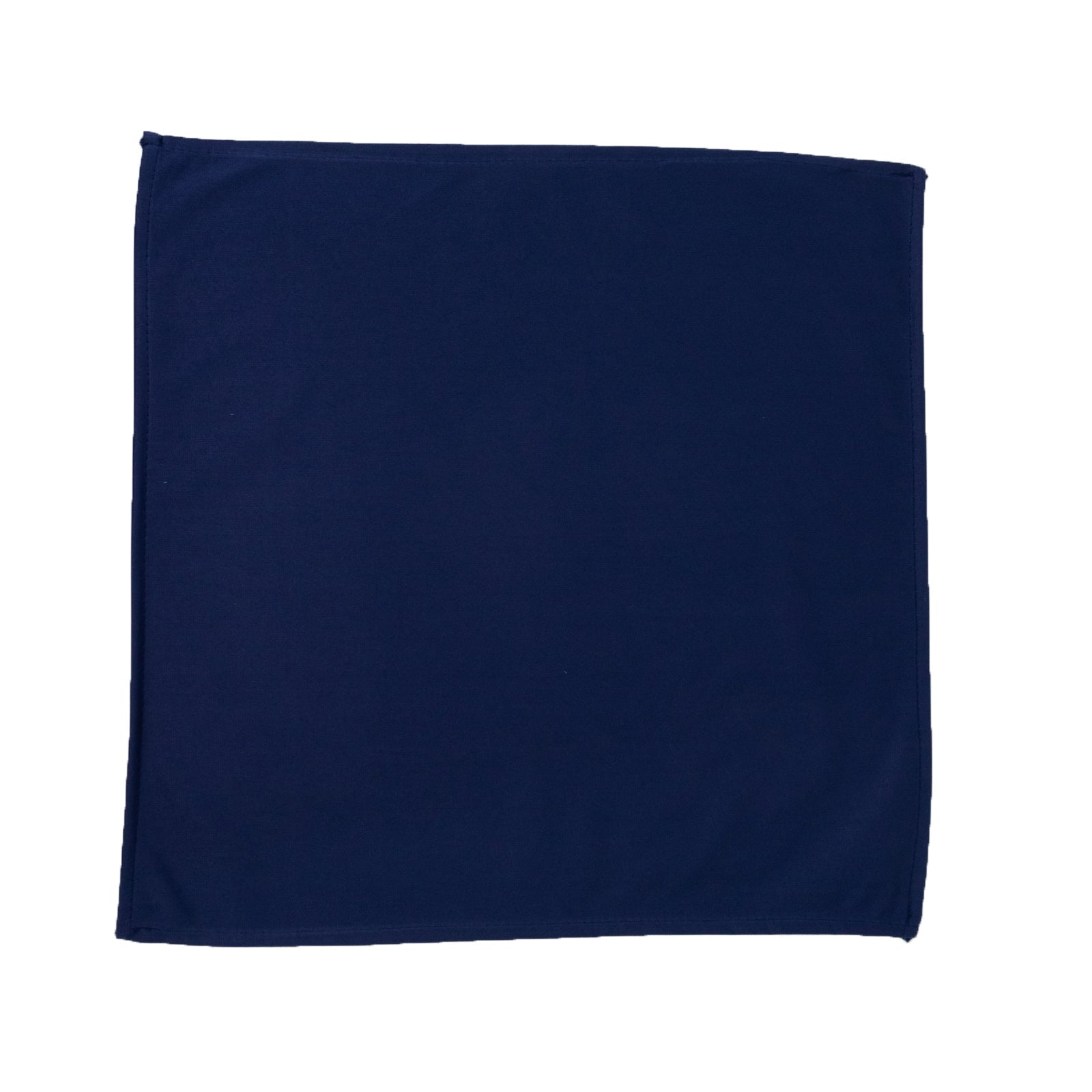 5 Pack Navy Blue Scuba Napkins – 17"x17", Wrinkle-Free & Stain Resistant Cloth Napkins