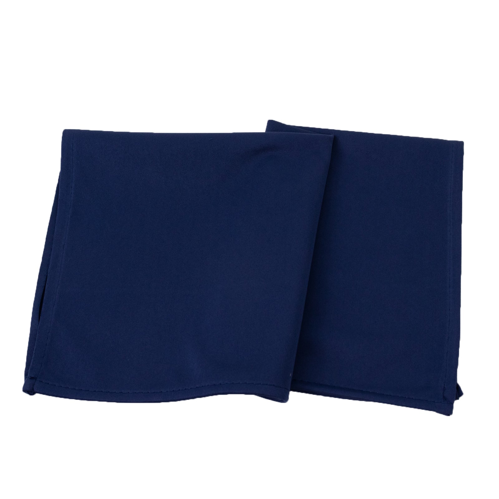 5 Pack Navy Blue Scuba Napkins – 17"x17", Wrinkle-Free & Stain Resistant Cloth Napkins
