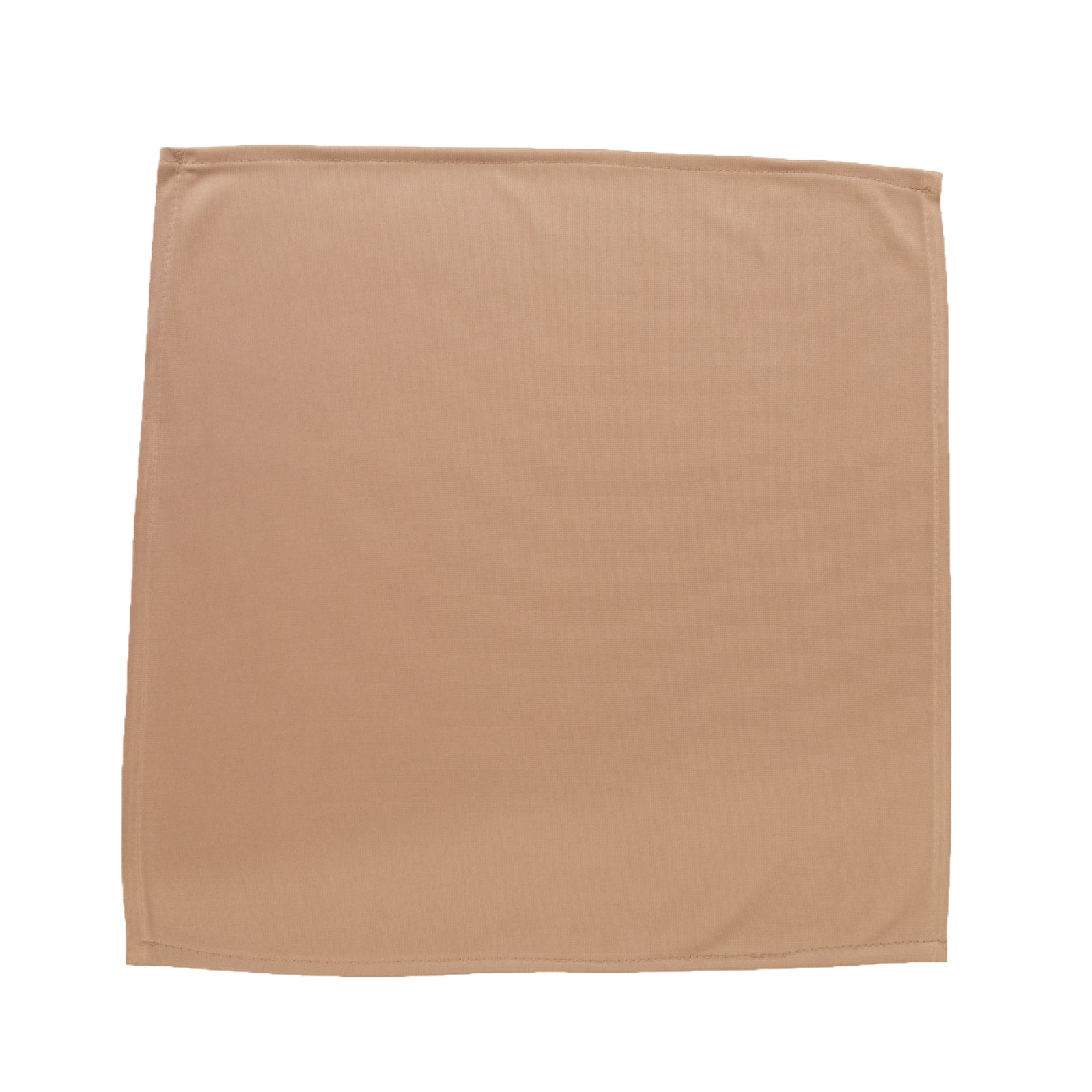 5 Pack Nude Scuba Napkins – 17"x17", Wrinkle-Free & Stain Resistant Cloth Napkins