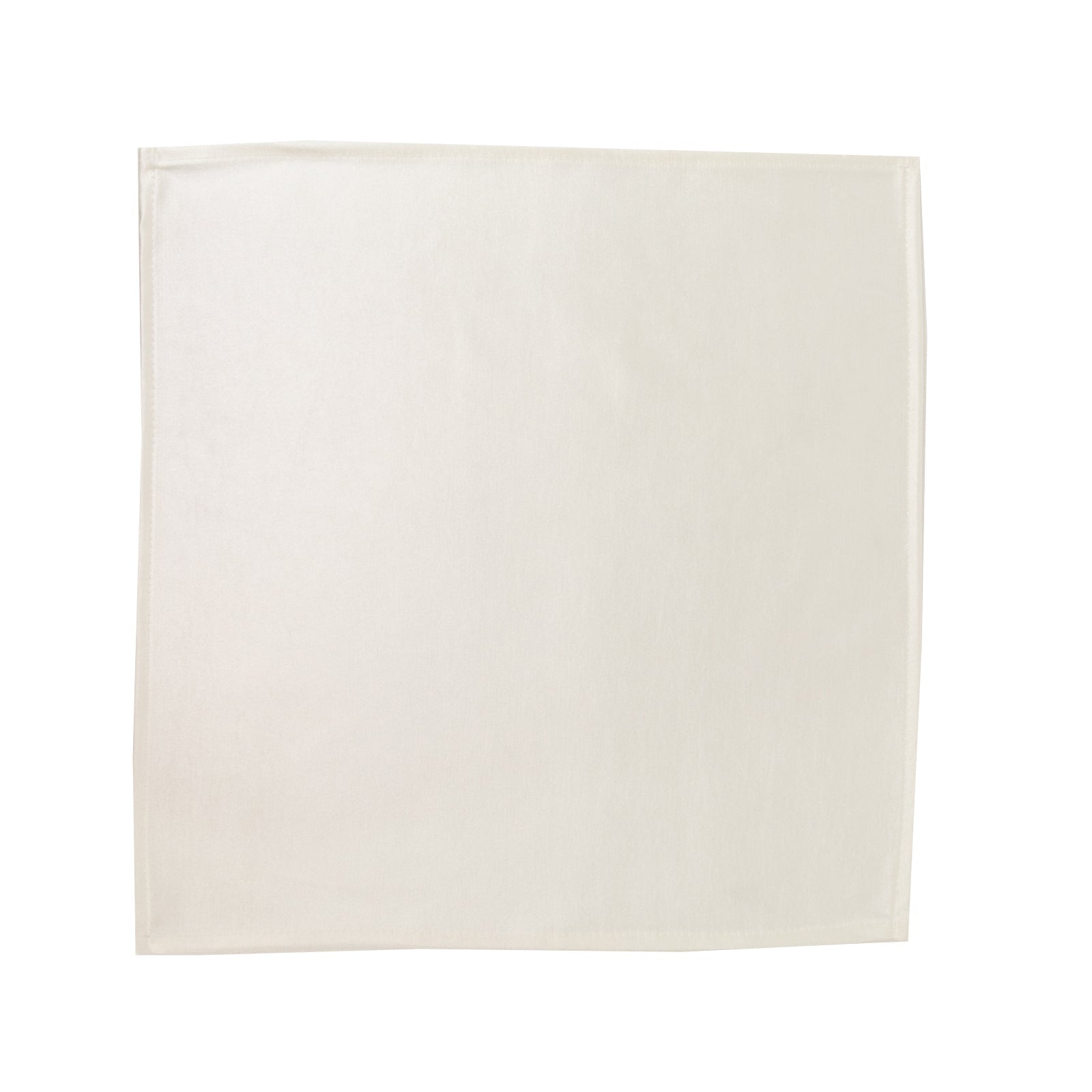 5 Pack Shimmer Pearl White Scuba Napkins – 17"x17" Wrinkle-Free & Stain-Resistant Cloth Table Napkins