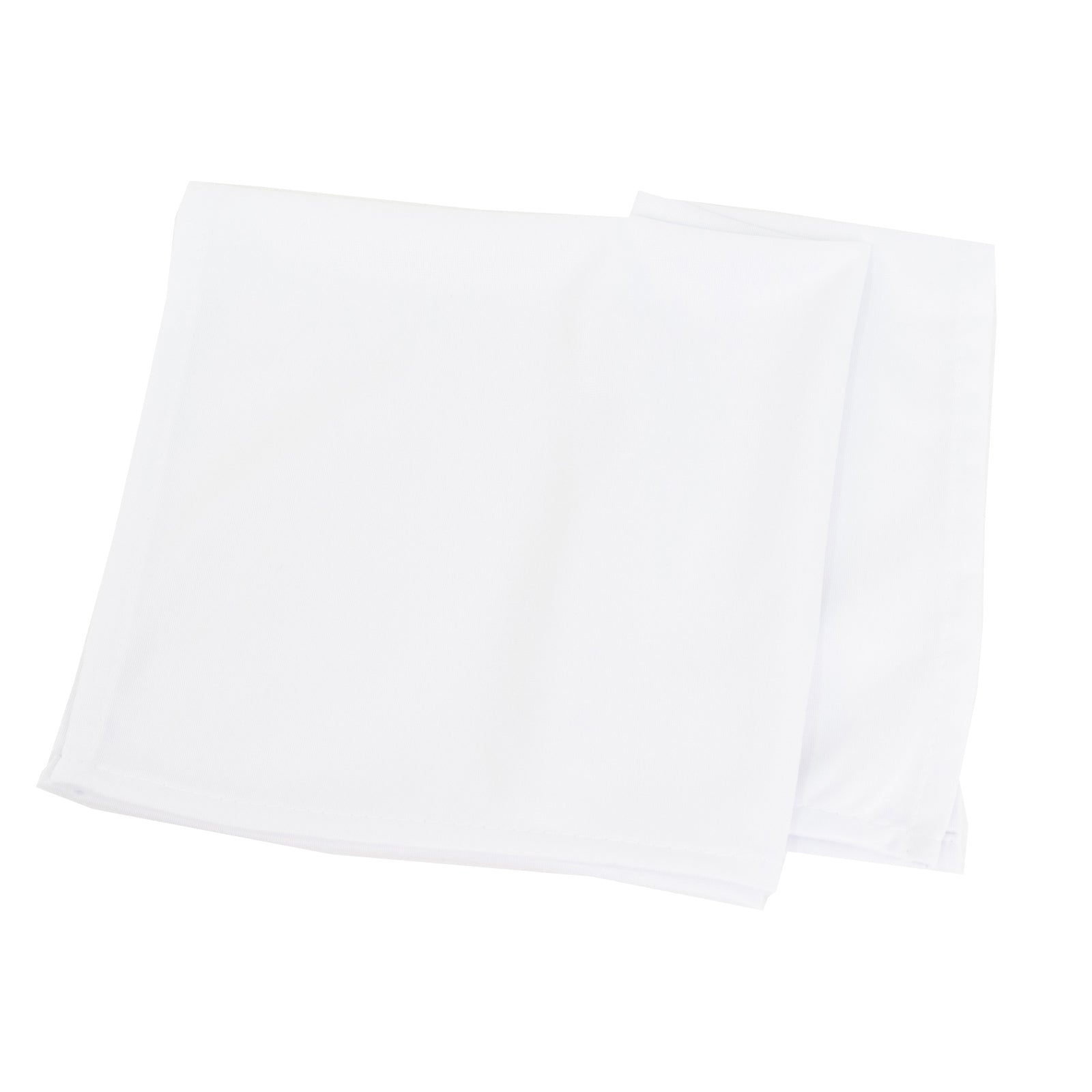 5 Pack White Scuba Napkins – 17"x17", Wrinkle-Free & Stain Resistant Cloth Napkins