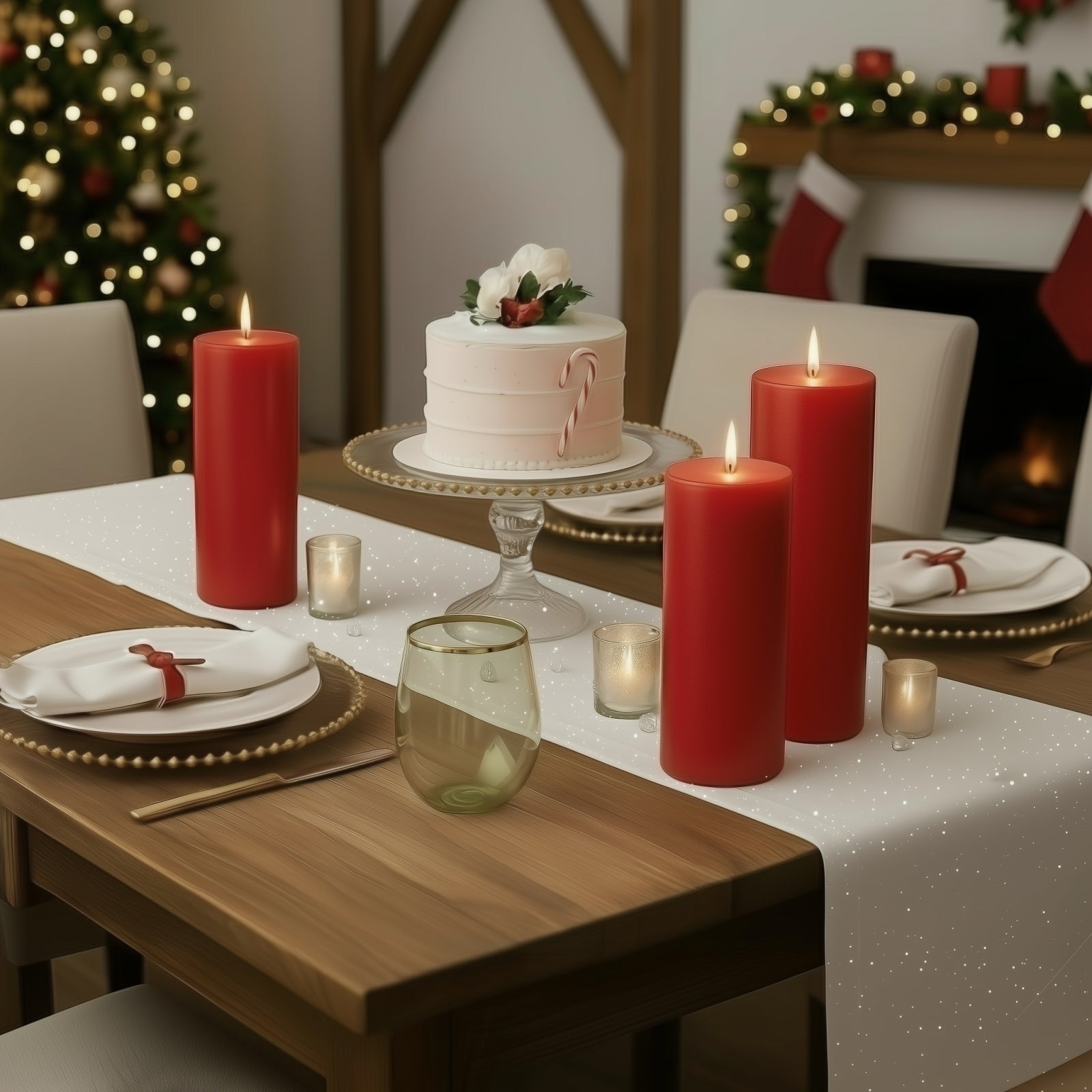 White Scuba Table Runner with Rhinestone Accents - 12"x108" Wrinkle-Free Table Linen