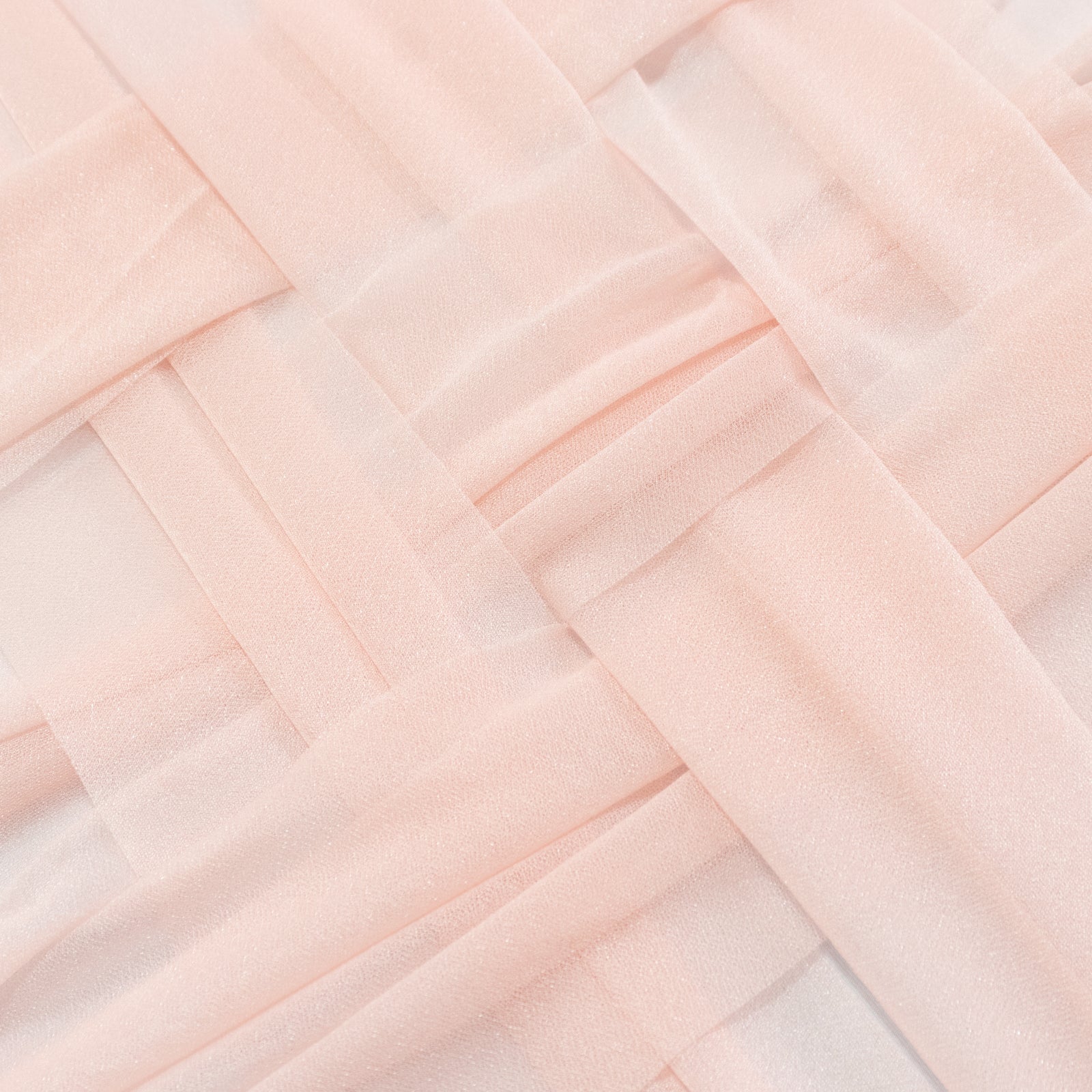 20-Pack 9ft Sheer Table Runners – Blush Shimmer Sheer Drapes, Wrinkle-Free