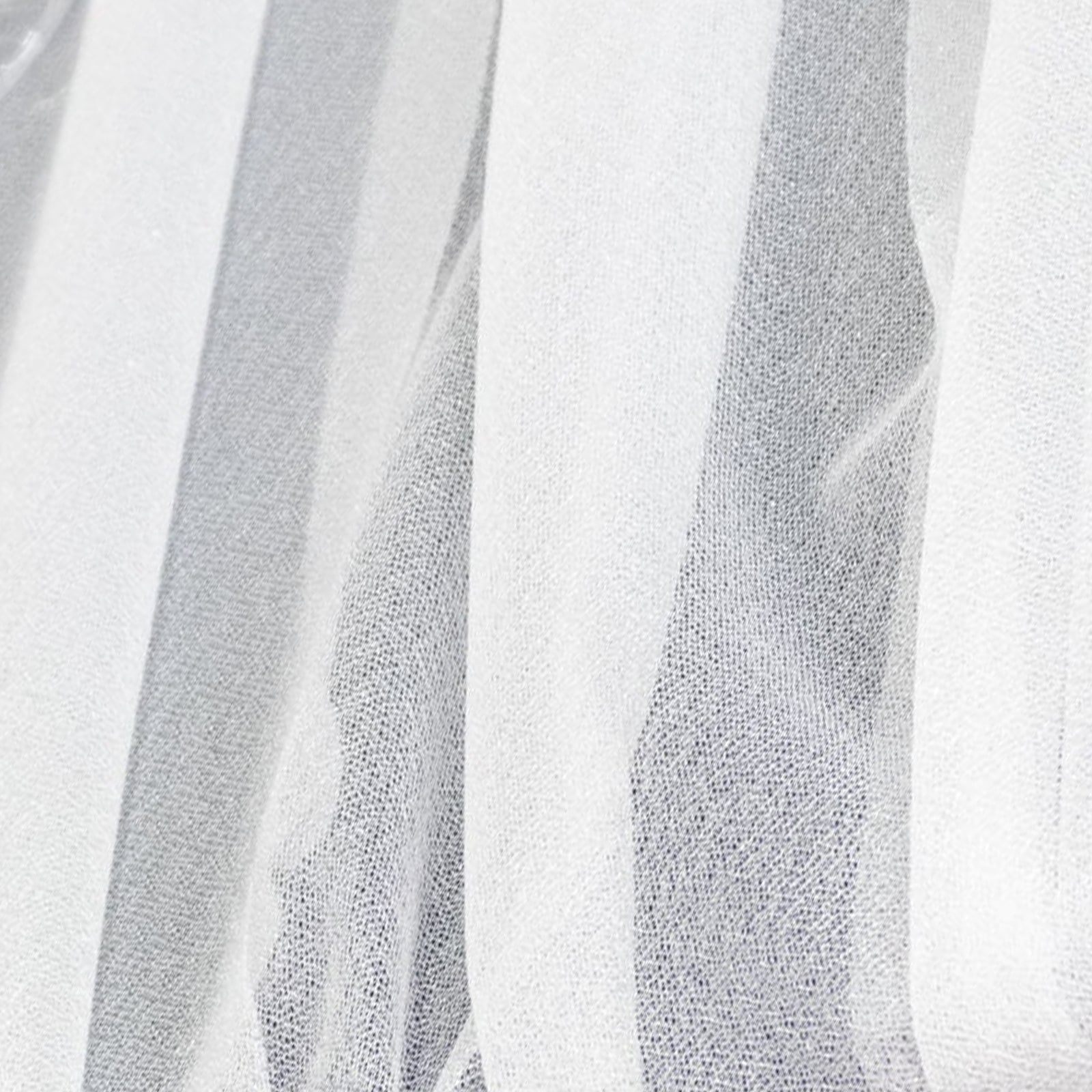 20-Pack 9ft Sheer Table Runners – White Shimmer Sheer Drapes, Wrinkle-Free