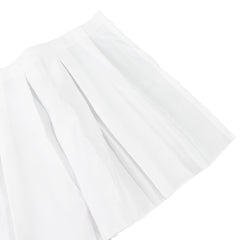 Portable Stage Skirt White Polyester Platform Skirting Cloth for Events, Performances & Wedding Staging - 16"x10ft