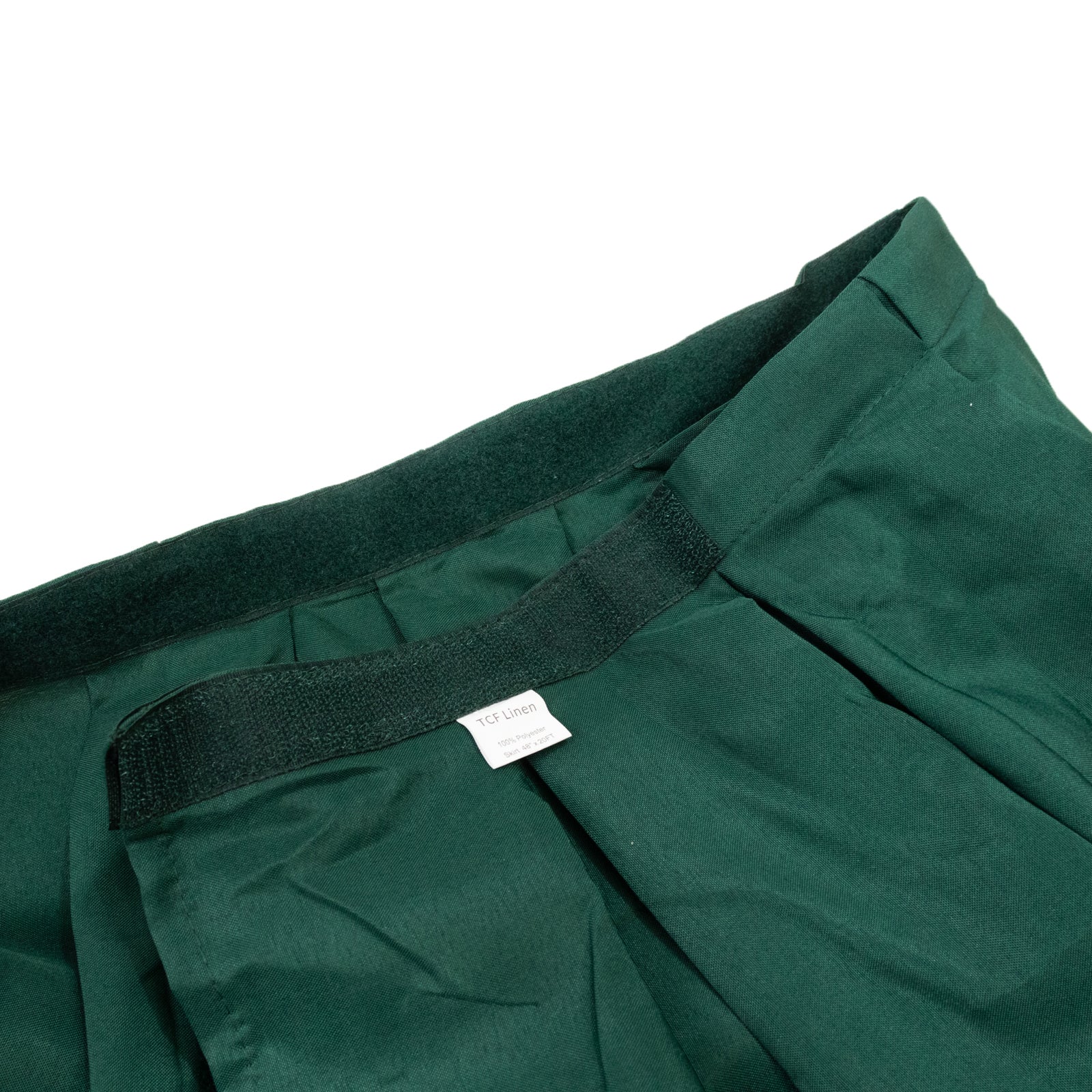 Portable Stage Skirt Hunter Emerald Green Polyester Platform Skirting Cloth for Events, Performances & Wedding Staging - 48"x20ft