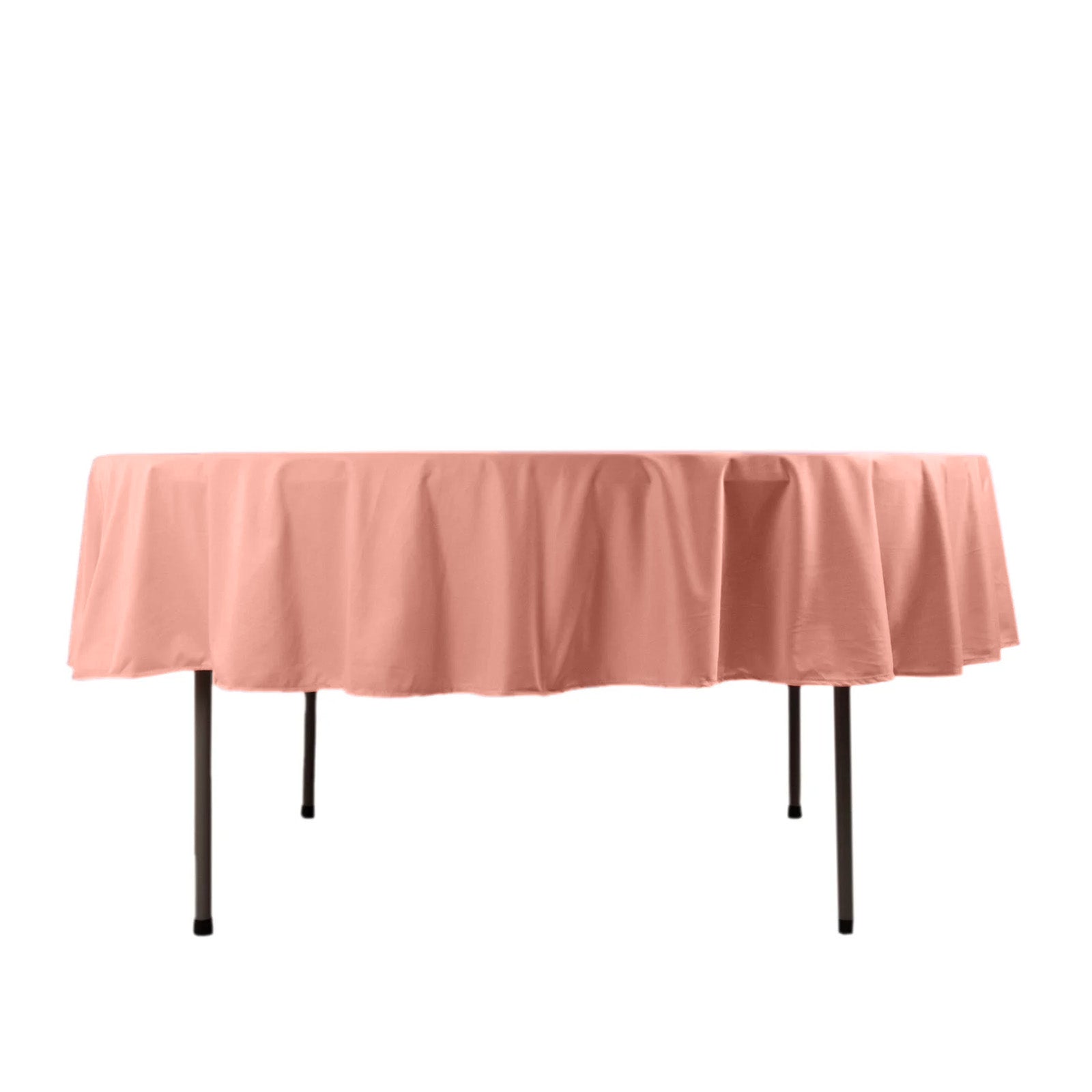 Scuba Round 90" Tablecloth Dusty Rose - Wrinkle Free & Stain Resistant Table Cover