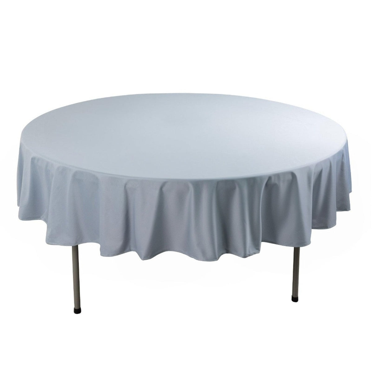 Scuba Round 90" Tablecloth Dusty Blue - Wrinkle Free & Stain Resistant Table Cover