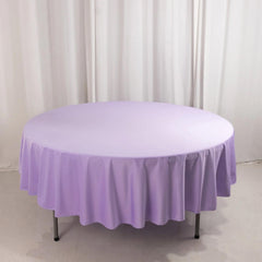 Scuba Round 90" Tablecloth Lavender Lilac - Wrinkle Free & Stain Resistant Table Cover