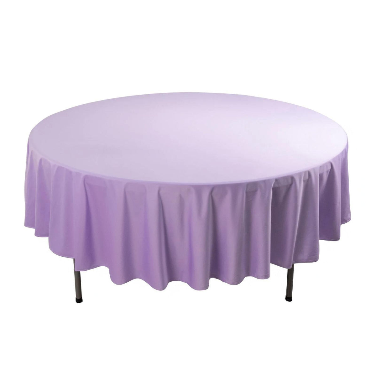 Scuba Round 90" Tablecloth Lavender Lilac - Wrinkle Free & Stain Resistant Table Cover
