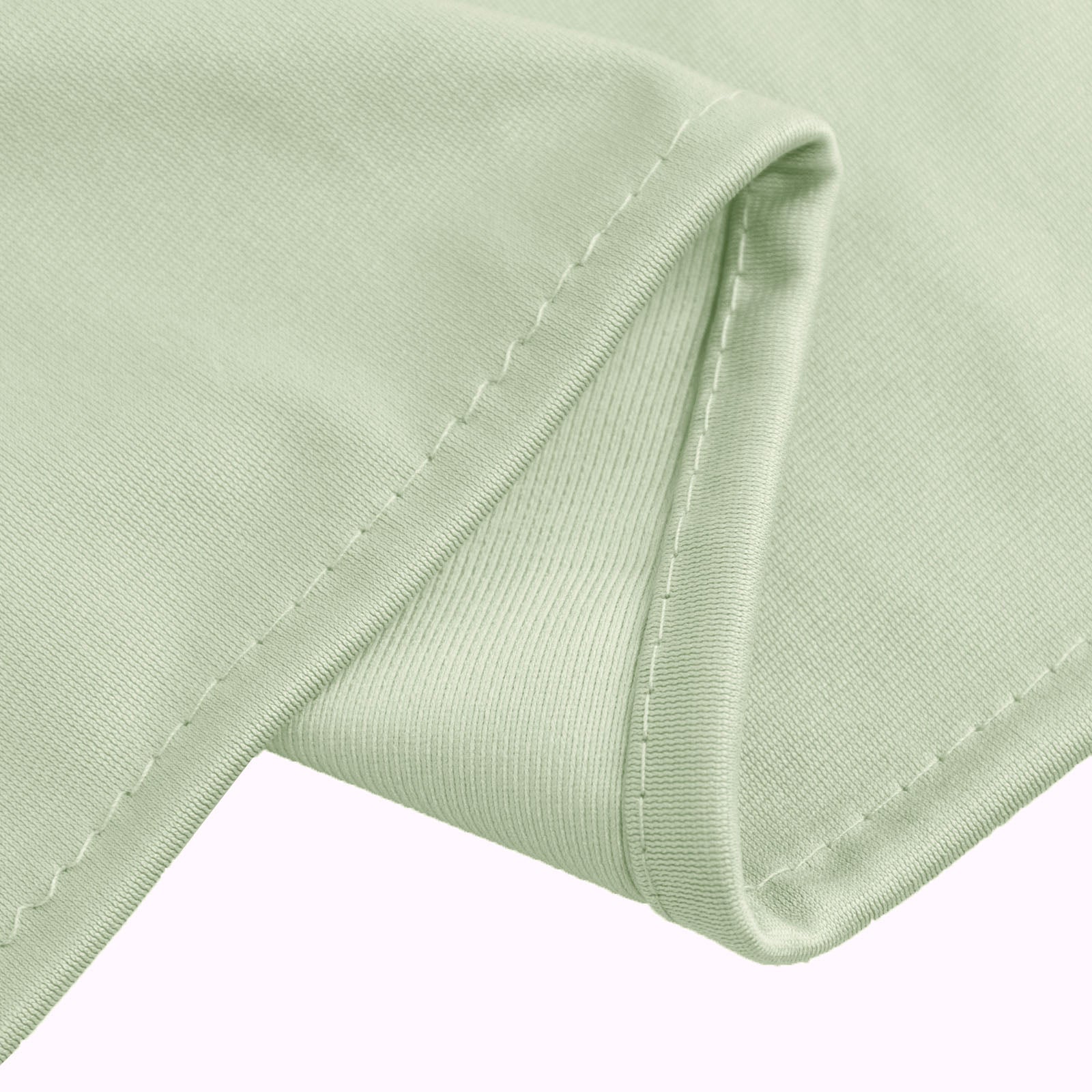 Scuba Round 90" Tablecloth Sage Green - Wrinkle Free & Stain Resistant Table Cover