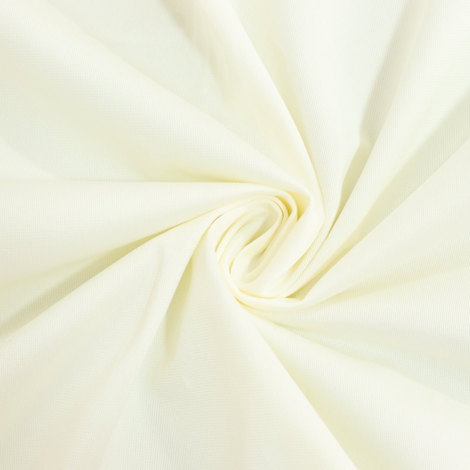 Fire Retardant Scuba Tablecloth – 90"x156" Rectangle Ivory, Wrinkle Free, Stain Resistant, Seamless Polyester Cover