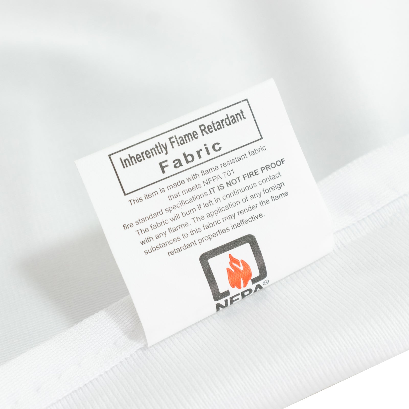 Fire Retardant Scuba Tablecloth – 90"x156" Rectangle White, Wrinkle Free, Stain Resistant, Seamless Polyester Cover