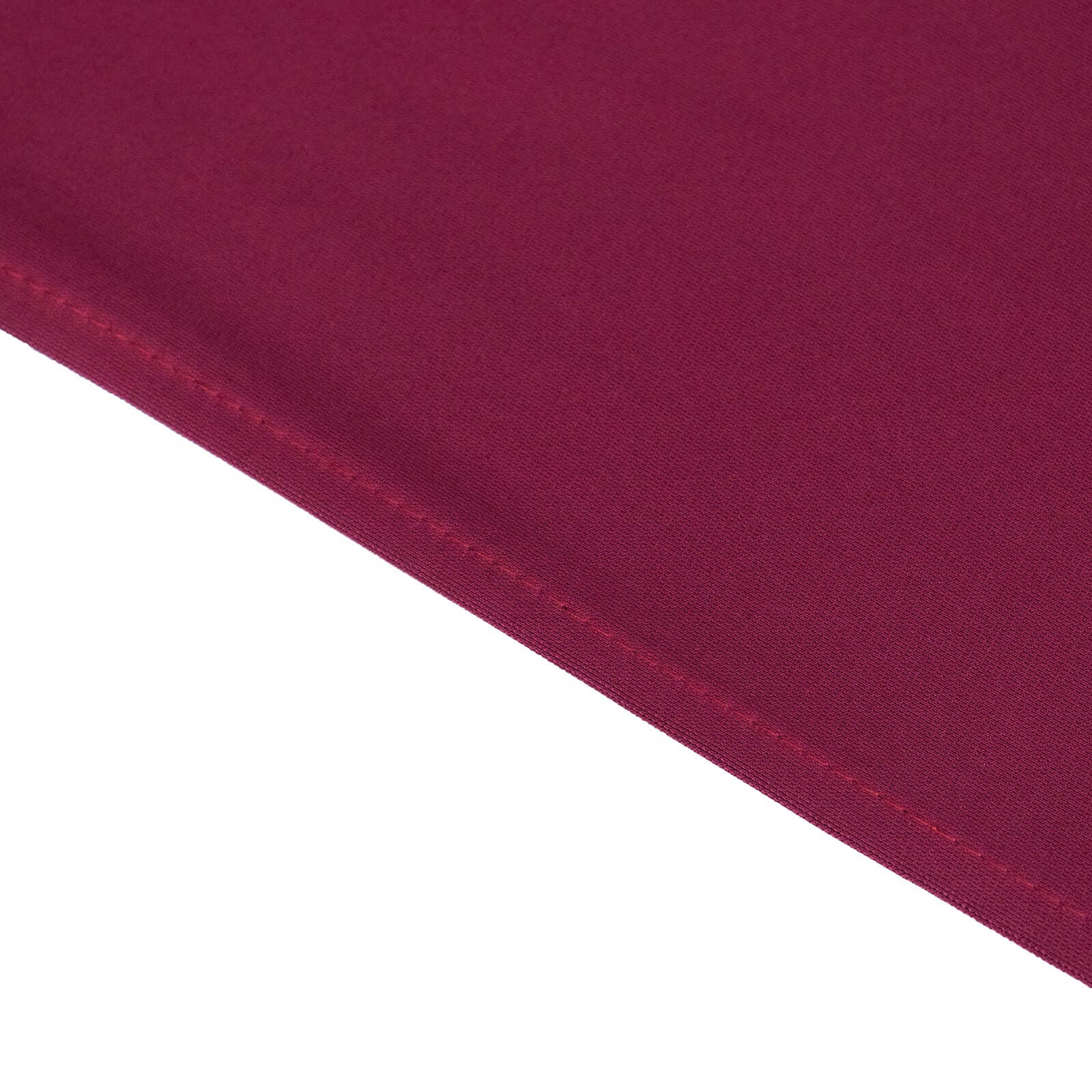 Scuba Rectangular 90"x156" Tablecloth Burgundy - Wrinkle Free, Stain Resistant & Seamless Table Cover