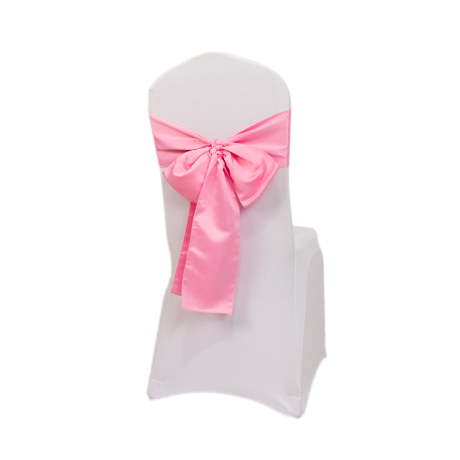 5 Pack Lamour Satin 6"x106" Chair Sashes Pink - Stylish Reusable Decorative Bows