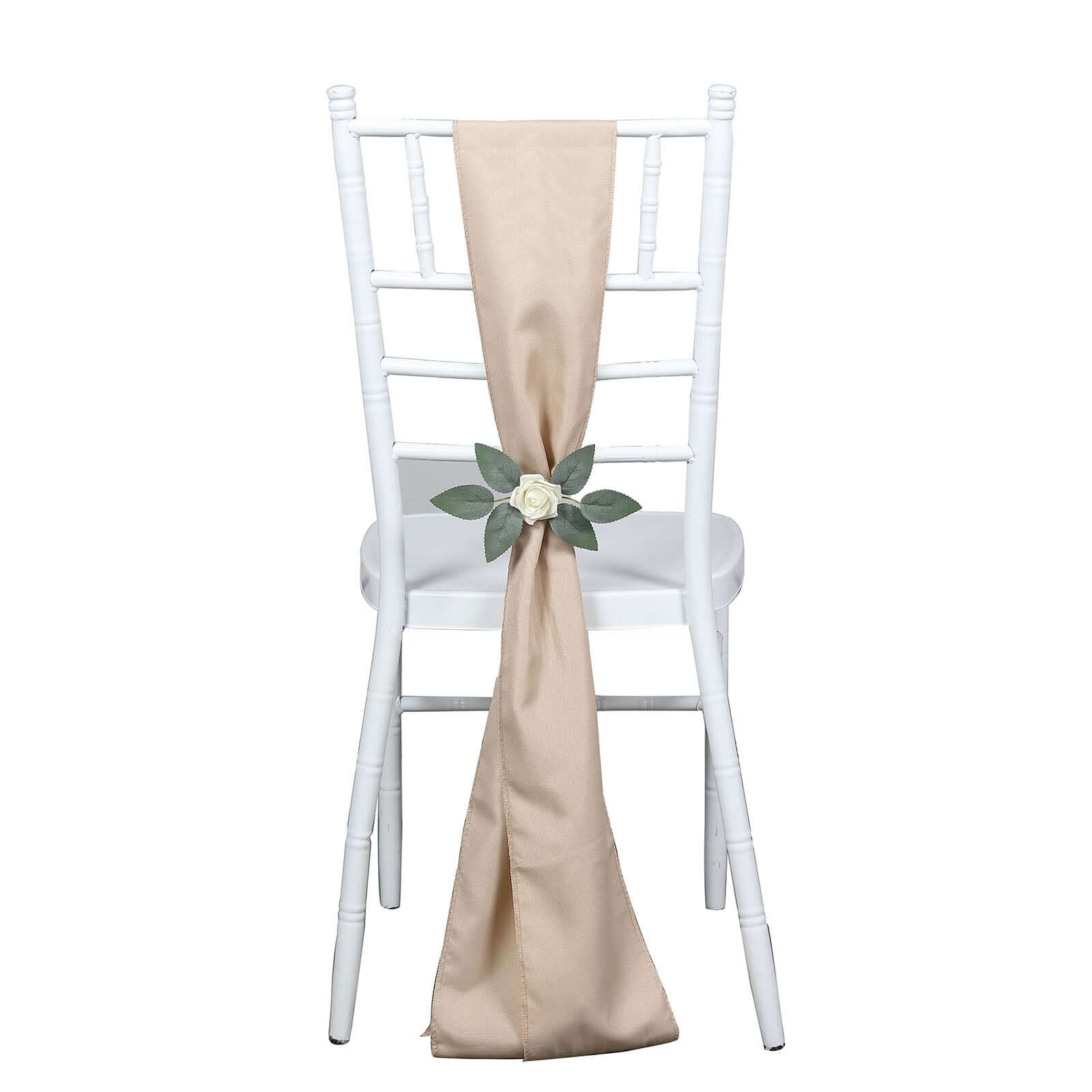 5 Pack Polyester Chair Sashes Nude 6"x108"