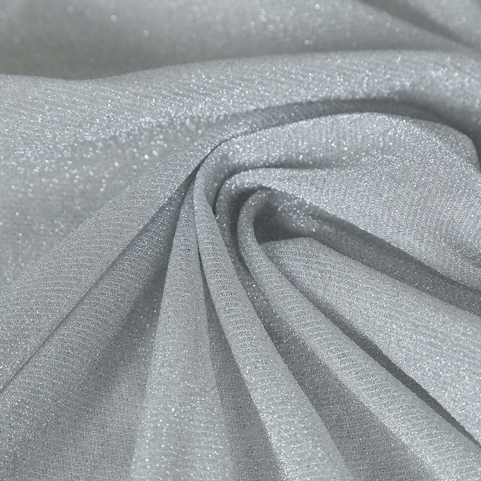 Glitter Gauze 27"x120" Table Runner Silver - Sparkling Reusable Sheer Table Linen